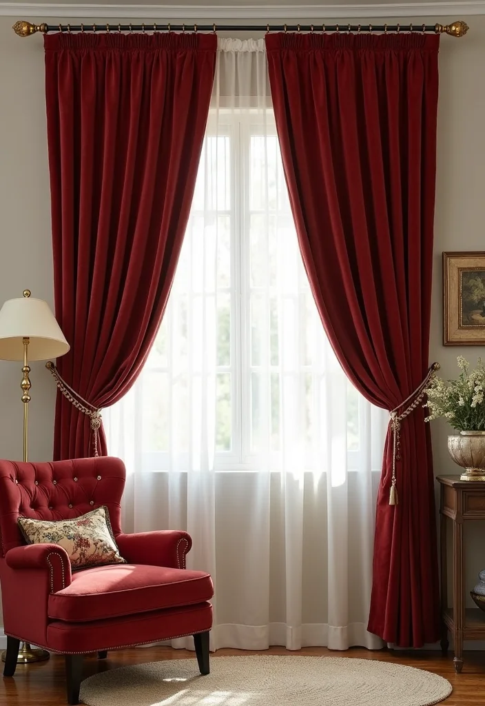 10 Curtain Rod Decor Ideas for Simple Stylish Accents - 2. Vintage Metal Rods for a Timeless Touch