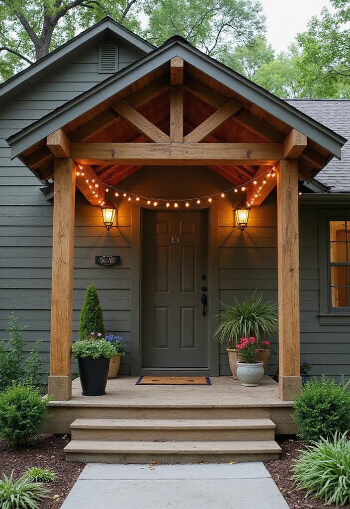 10 Front Porch Extension Ideas for Added Space and Function - 1. Expand with a Roof Overhang