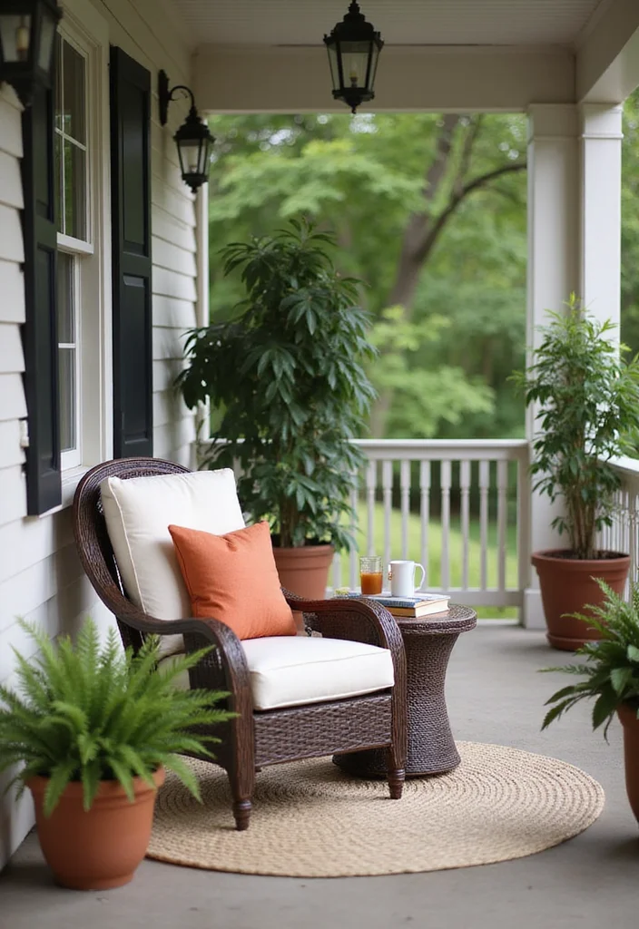 10 Front Porch Extension Ideas for Added Space and Function - 10. Create a Reading Nook