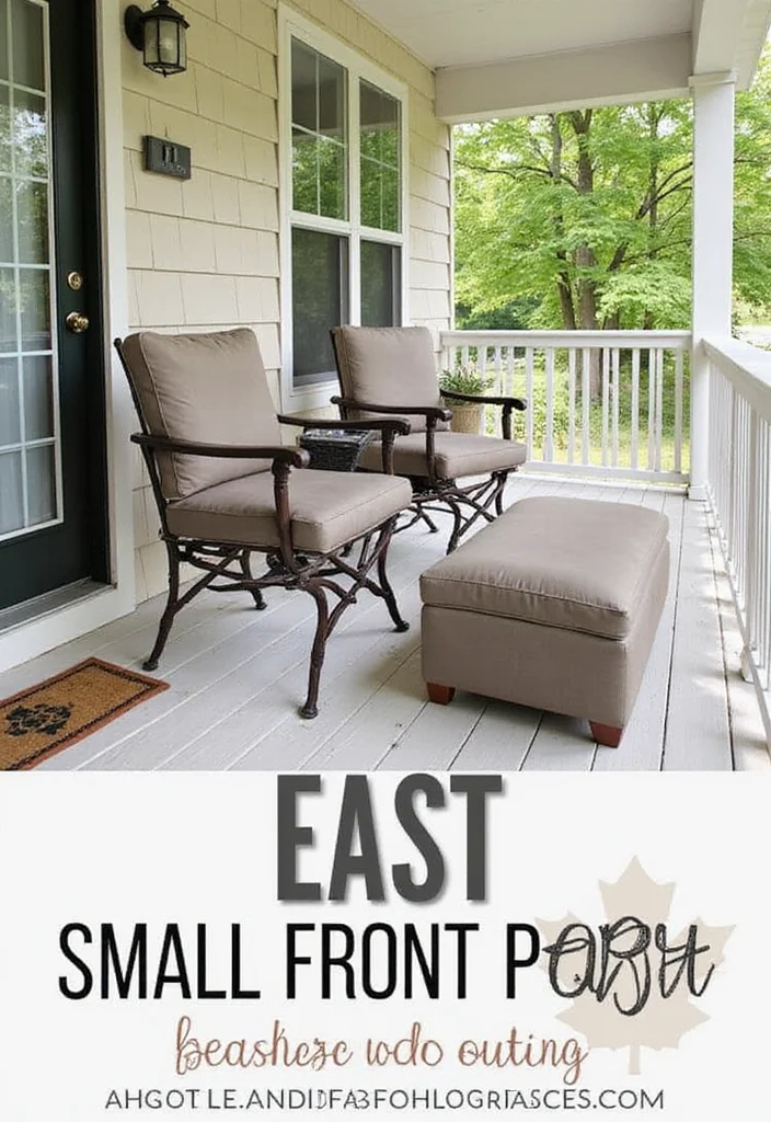 10 Front Porch With Steps Ideas for Better Entry Appeal - 8. Functional Furniture