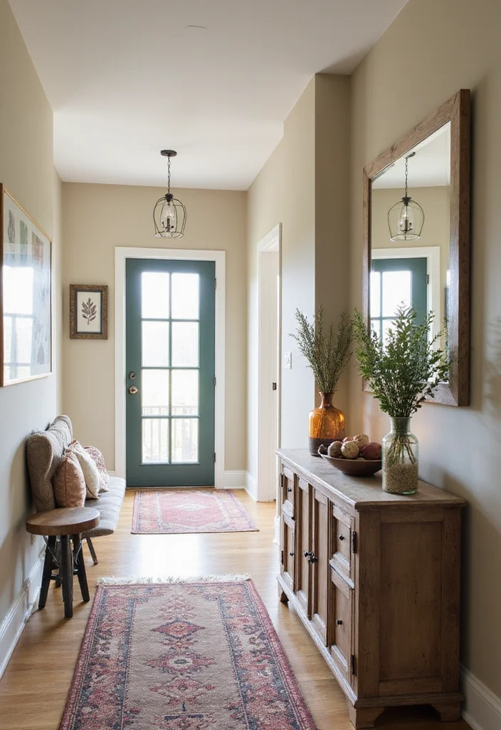 10 Hall Wall Decor Ideas for a Welcoming Pathway - 10. Seasonal Decor Touches