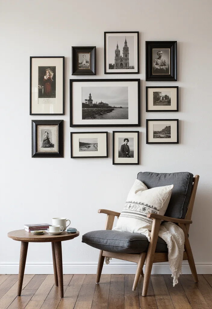 10 Hanging Wall Decor Ideas for Height and Interest - 8. Photo Collages