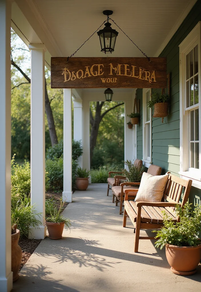 10 Porch Wall Decor Ideas for Inviting Outdoor Style 1 10 Porch Wall Decor Ideas for Inviting Outdoor Style - 1. Vintage Wooden Signs