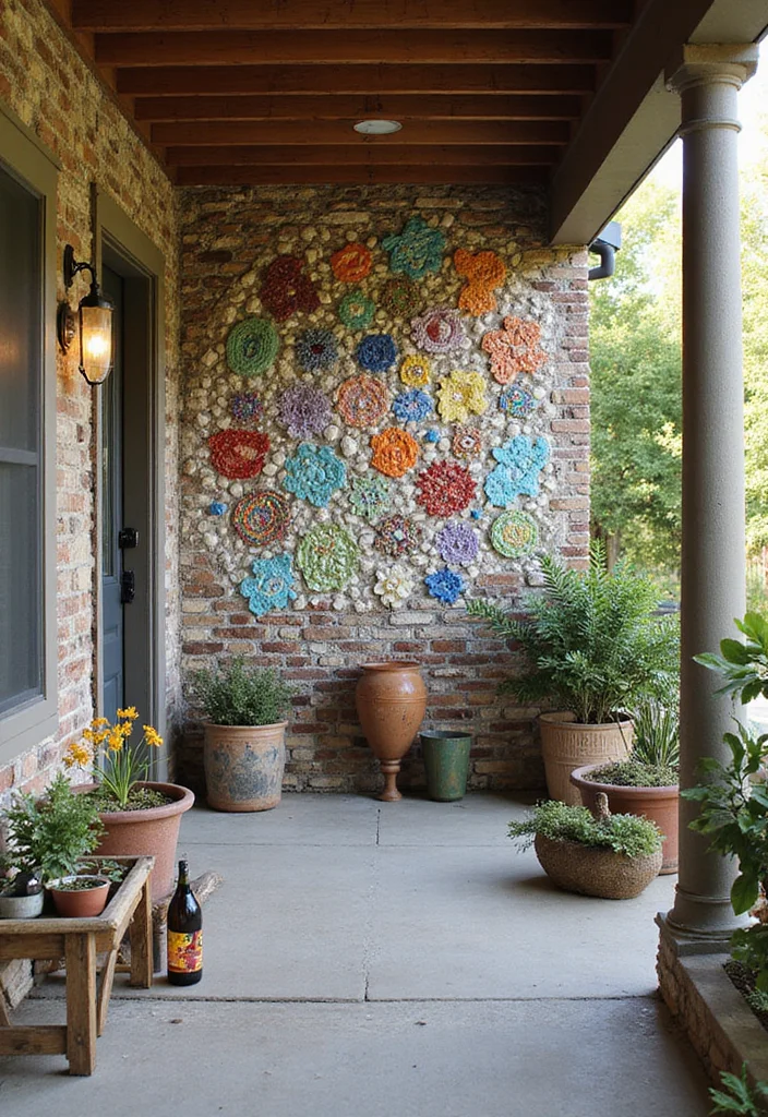 10 Porch Wall Decor Ideas for Inviting Outdoor Style 96 10 Porch Wall Decor Ideas for Inviting Outdoor Style - 10. Wall Mosaics