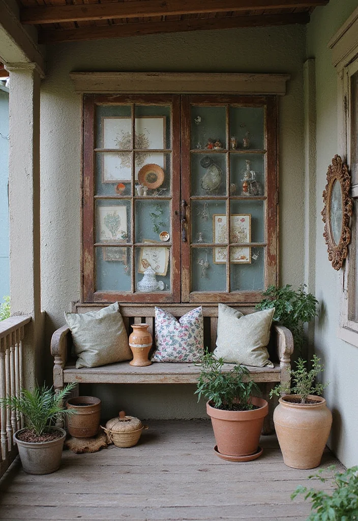 10 Porch Wall Decor Ideas for Inviting Outdoor Style 34 10 Porch Wall Decor Ideas for Inviting Outdoor Style - 4. Old Window Frames