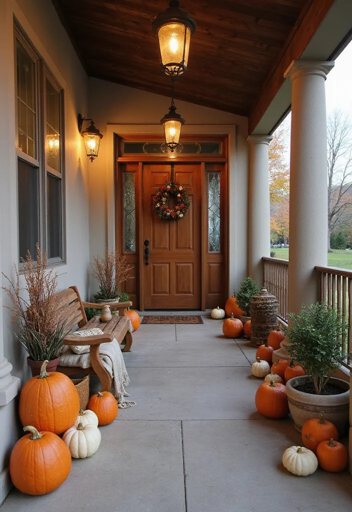 10 Porch Wall Decor Ideas for Inviting Outdoor Style 85 10 Porch Wall Decor Ideas for Inviting Outdoor Style - 9. Seasonal Decor Displays