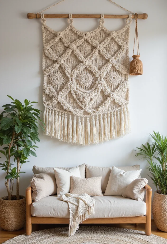 10 Small Wall Decor Ideas for Compact Stylish Accents - 3. Minimalist Wall Hangings for Texture