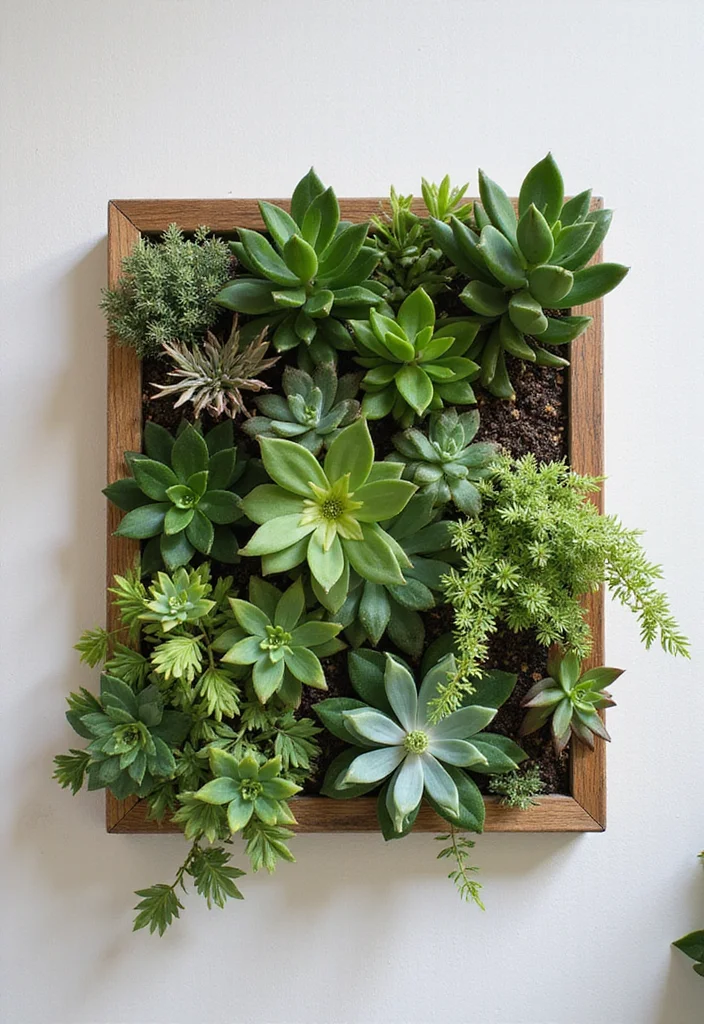 10 Small Wall Decor Ideas for Compact Stylish Accents - 5. Succulent and Plant Wall Art