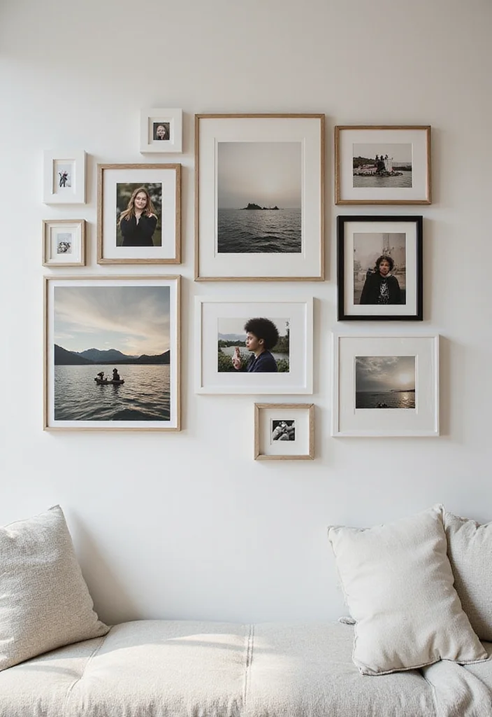 10 Small Wall Decor Ideas for Compact Stylish Accents - 6. Layered Frames for Depth