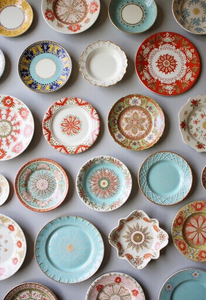 10 Small Wall Decor Ideas for Compact Stylish Accents - 7. Decorative Wall Plates as Art