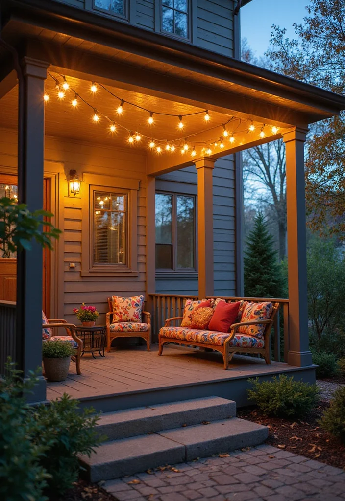 10 Split Level Front Porch Ideas for Structured Entry Design - 2. Cozy Sitting Nook