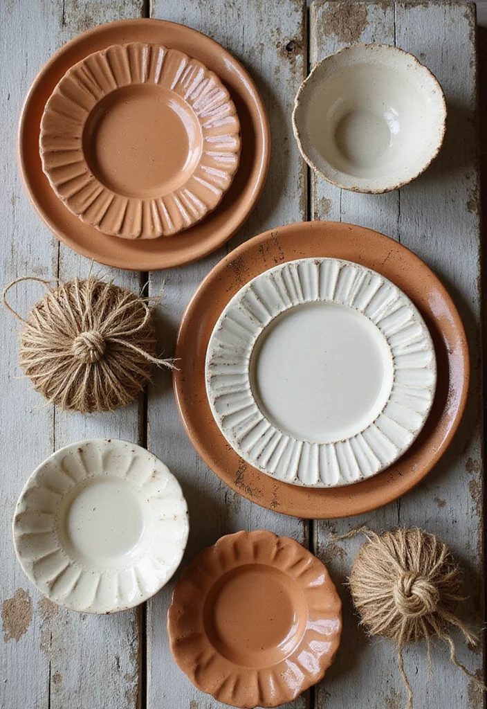 10 Wall Plate Decor Ideas for Artistic Arrangements - 4. Rustic Farmhouse Vibes