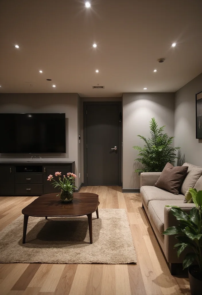 12 Basement Apartment Ideas for Functional Private Living - 12. Smart Technology Integration