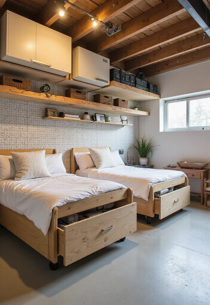 12 Basement Apartment Ideas for Functional Private Living - 5. Clever Storage Solutions