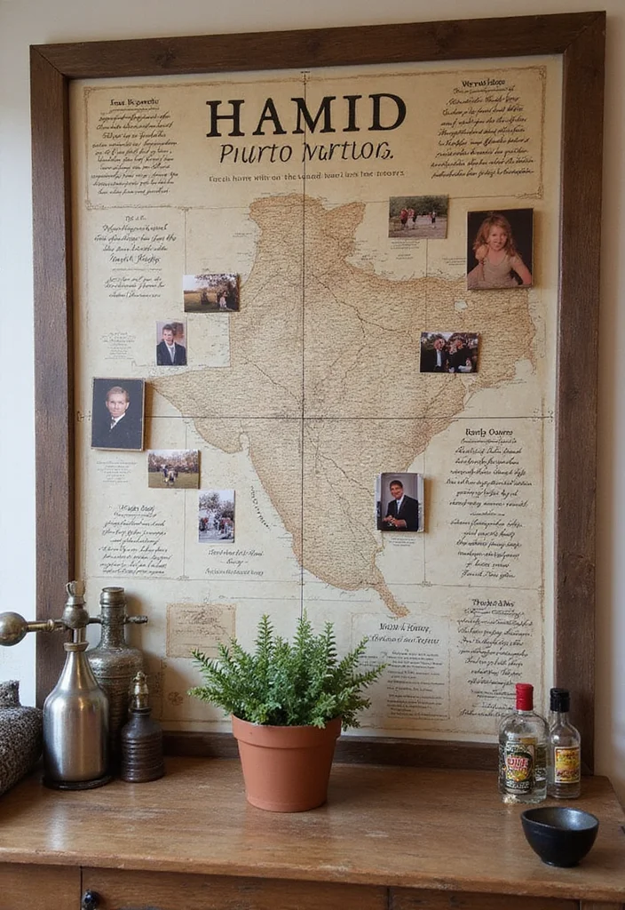 12 Basement Rec Room Ideas for Fun Family Activities - 12. Family History Wall