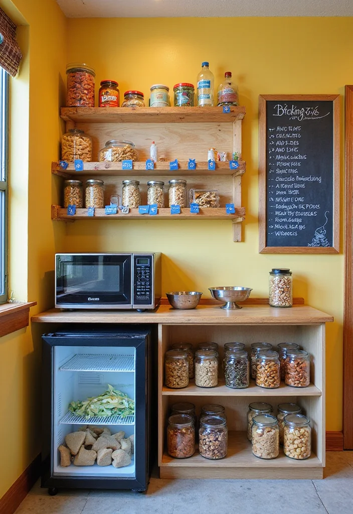 12 Basement Rec Room Ideas for Fun Family Activities - 7. Snack Attack Station