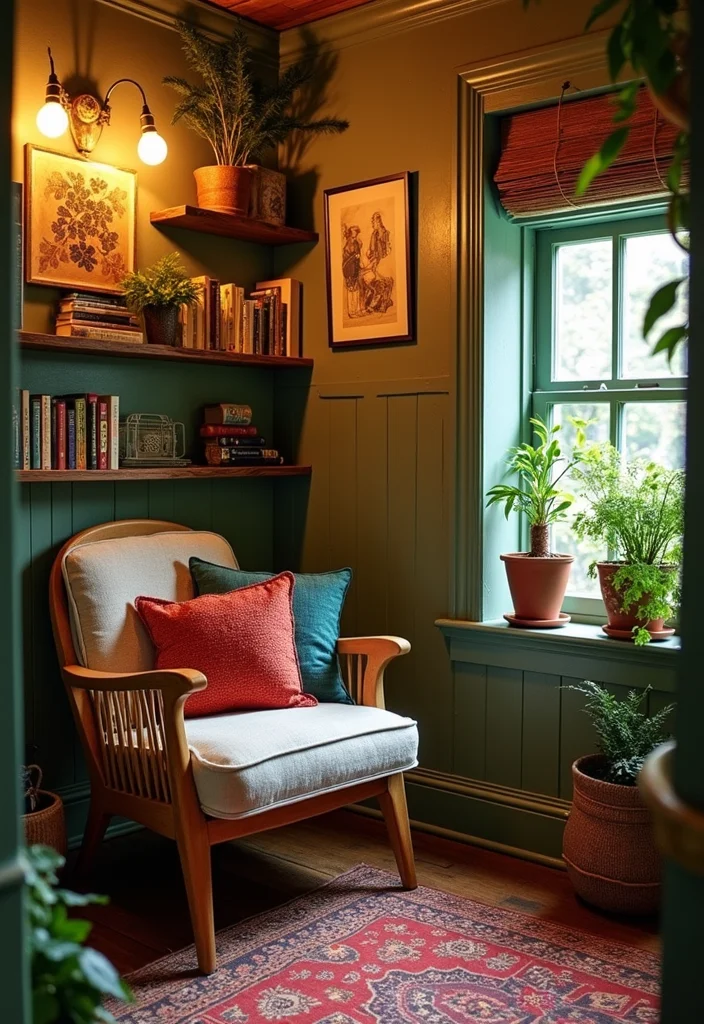 12 Basement Studio Ideas for Creative Productive Space - 1. Cozy Reading Nook