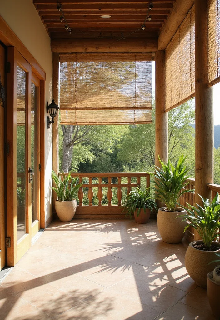 12 Curtain Drapes Ideas for Soft Flowing Texture - 3. Bamboo Bliss