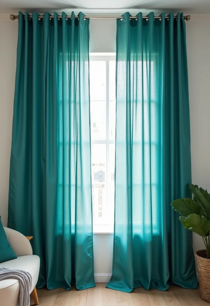 12 Curtain Drapes Ideas for Soft Flowing Texture - 4. Recycled Polyester Charm