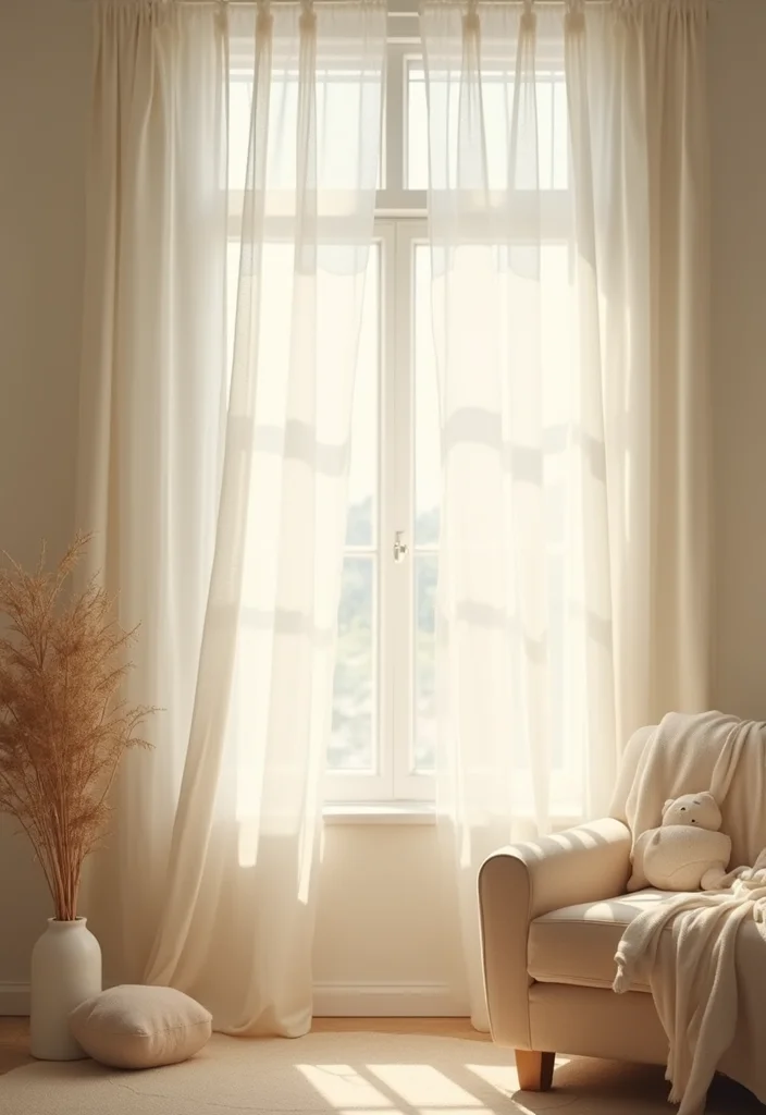 12 Curtain Drapes Ideas for Soft Flowing Texture - 7. Sheer Bliss