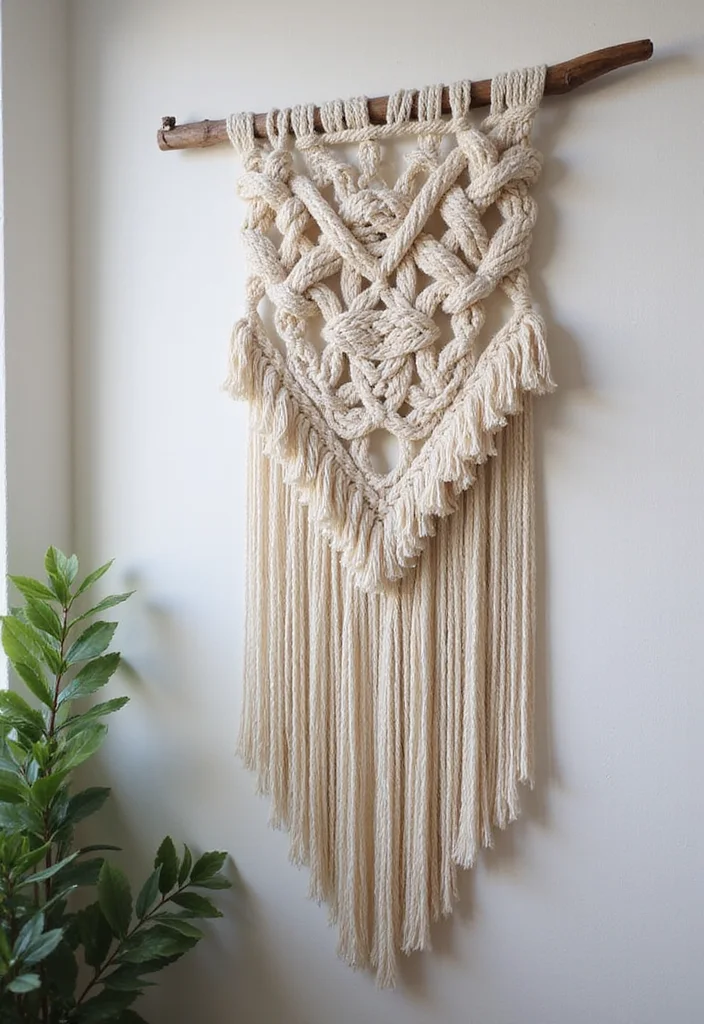 12 DIY Room Decor Ideas Wall Decorations for Easy Makeovers - 1. Wall Macramé for Texture and Style