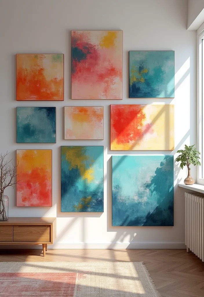 12 DIY Room Decor Ideas Wall Decorations for Easy Makeovers - 4. Painted Canvas Art