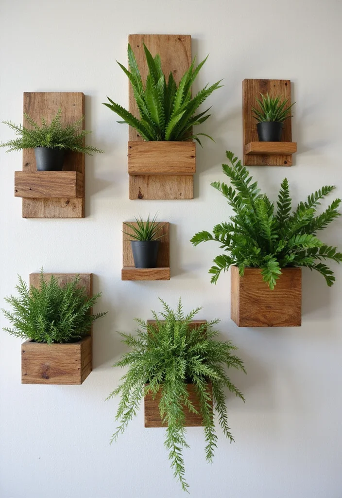 12 DIY Room Decor Ideas Wall Decorations for Easy Makeovers - 8. Earthy DIY Wall Planters