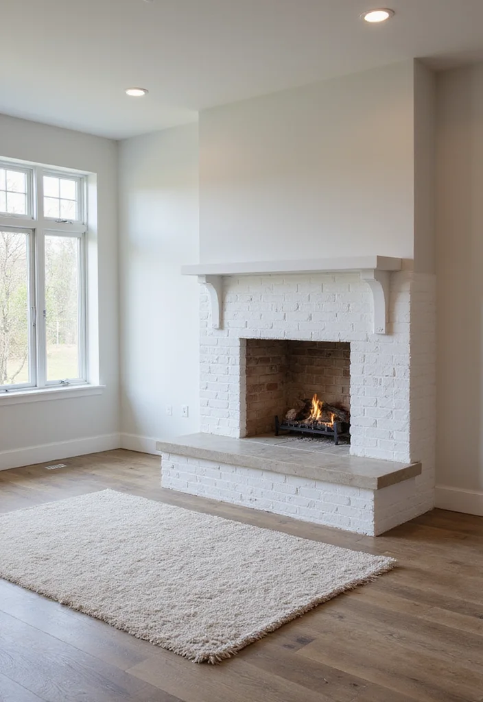 12 Fireplace Basement Ideas for Warm Inviting Spaces - 6. Bright and Airy Basement