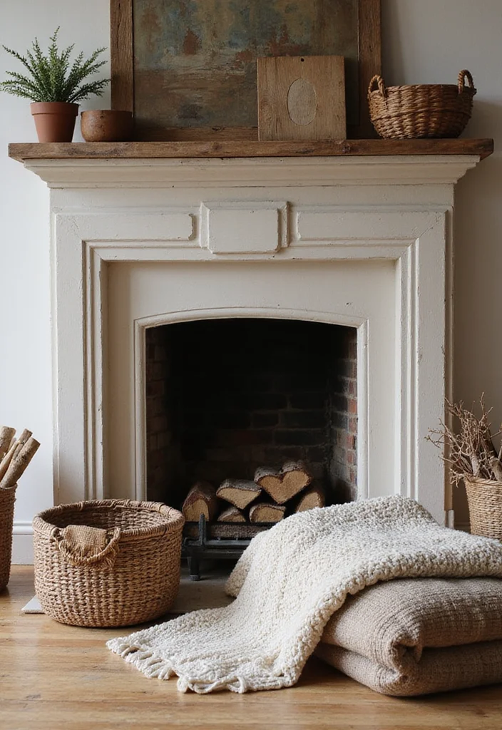 12 Fireplace Fall Decorating Ideas for Warm Seasonal Charm - 12. Layered Textures