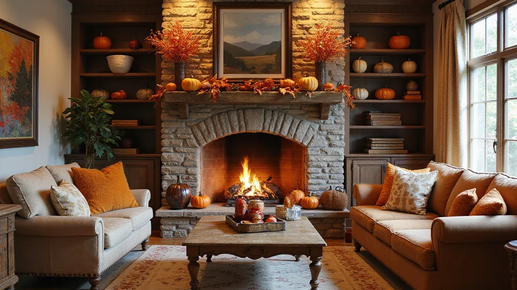 12 Fireplace Fall Decorating Ideas for Warm Seasonal Charm