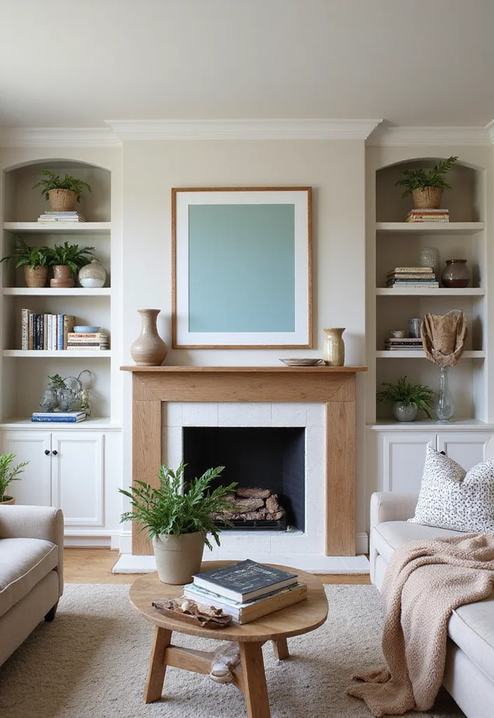 12 Fireplace Shelving Ideas for Functional Attractive Storage - 3. Built-In Shelving for Seamless Design