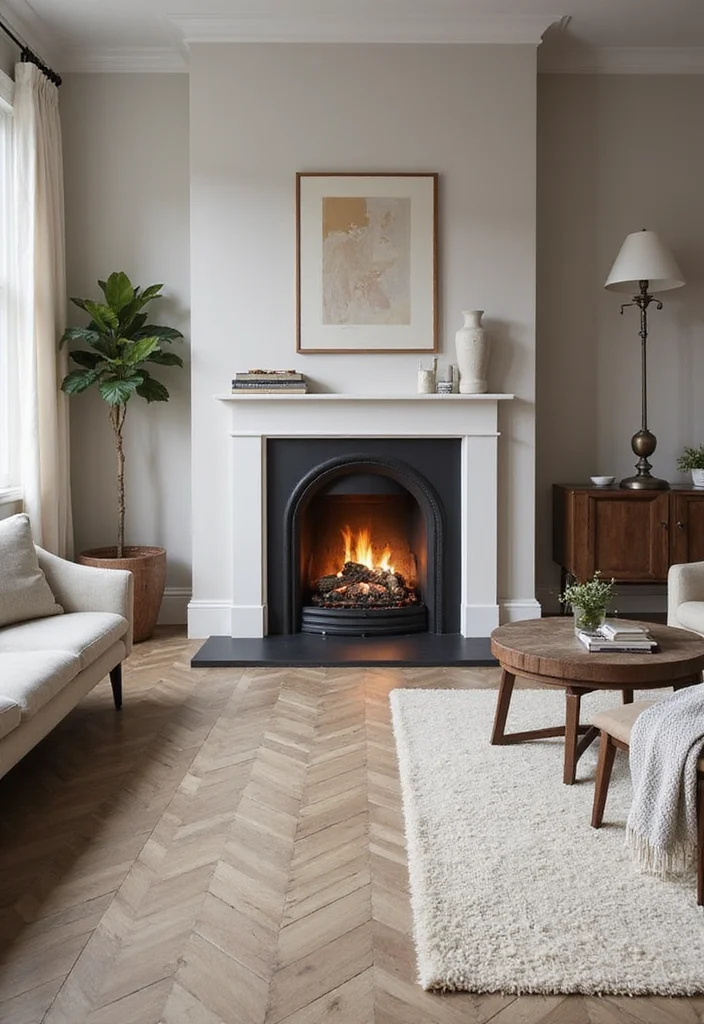 12 Fireplace Tile Ideas for Durable Stylish Finishes - 12. Eco-Friendly Vinyl Tiles