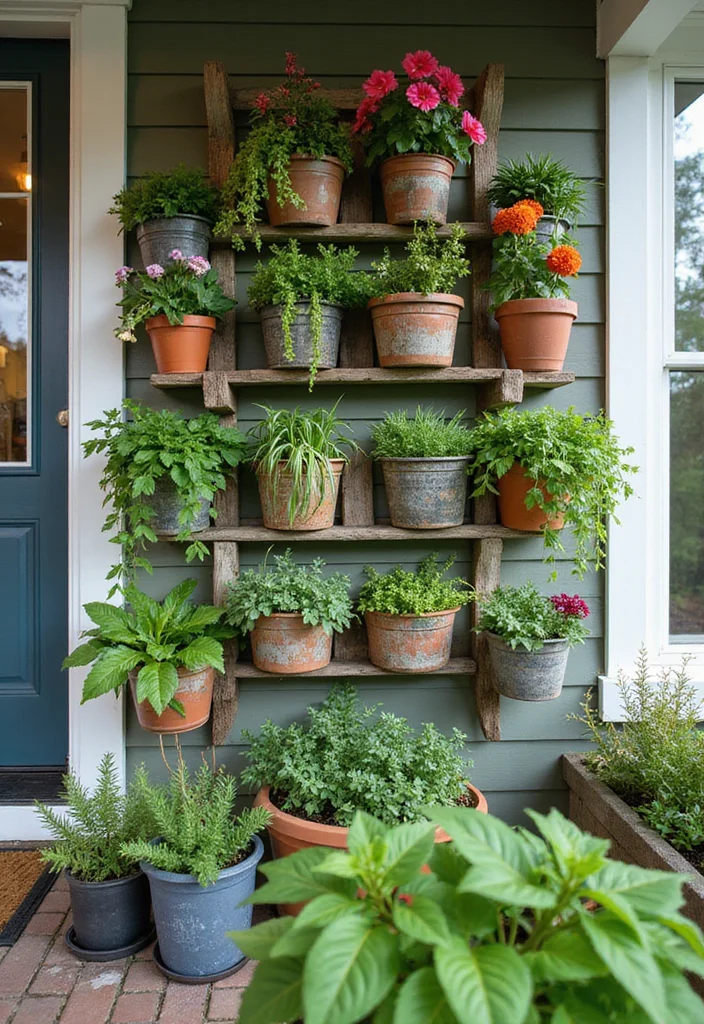 12 Front Porch Deck Ideas for Practical Outdoor Use - 2. Vertical Gardens