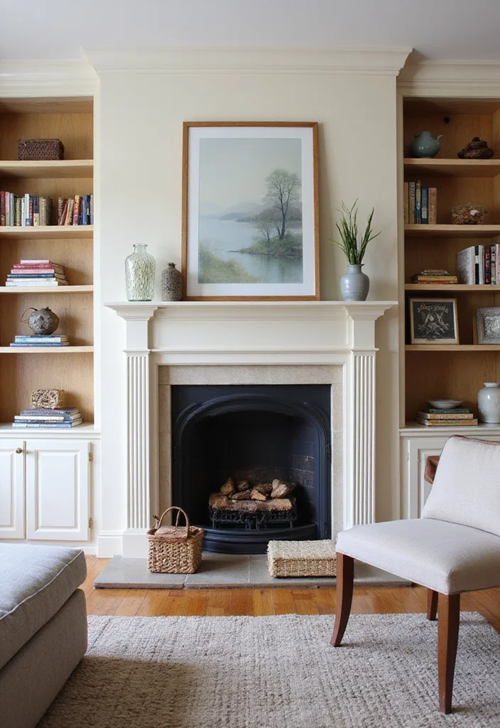 12 Living Room Fireplace Wall Ideas for a Defined Focal Point - 10. Built-In Bookcases
