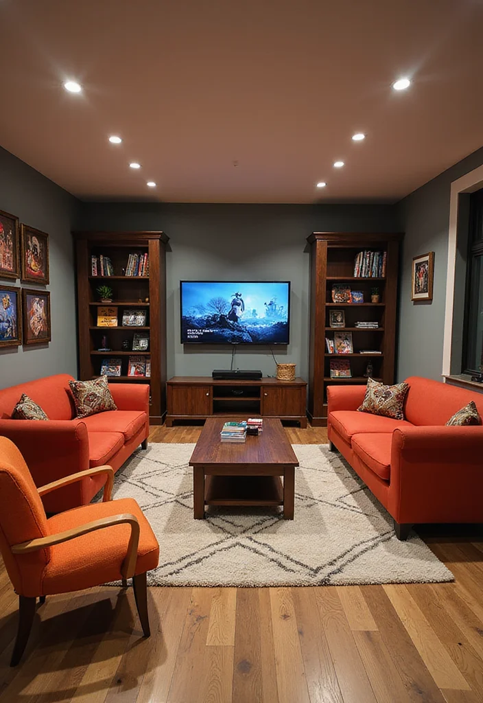 12 Modern Basement Ideas for Clean Updated Living Space - 3. Game Room with a Twist