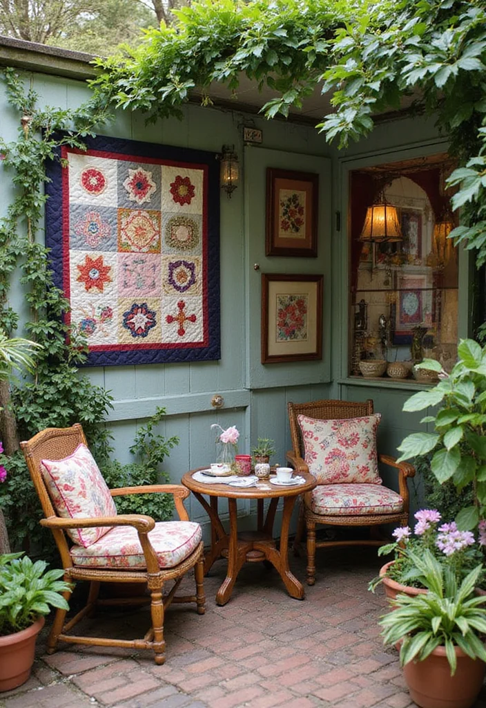 12 Outdoor Curtain Ideas for Cozy Weather Friendly Spaces 67 12 Outdoor Curtain Ideas for Cozy Weather Friendly Spaces - 7. Quilted Fabric Panels