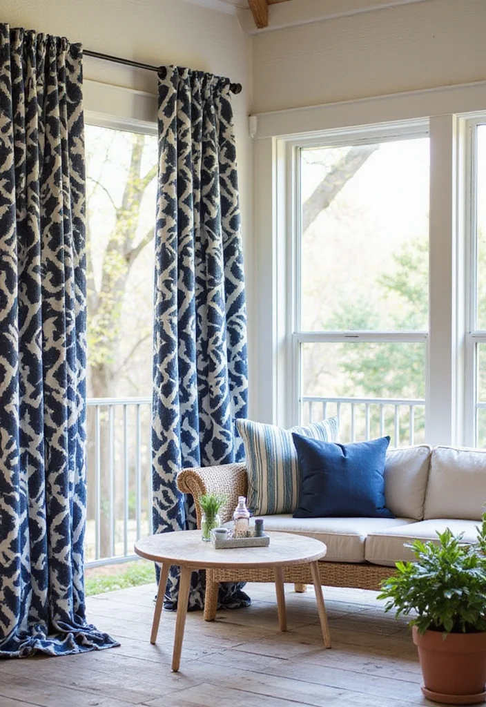 12 Outdoor Curtain Ideas for Cozy Weather Friendly Spaces 89 12 Outdoor Curtain Ideas for Cozy Weather Friendly Spaces - 9. Grommet-Top Outdoor Curtains