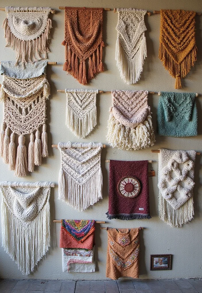 12 Wall Living Room Decor Ideas for Fresh Everyday Style - 1. Layered Textiles for Warmth