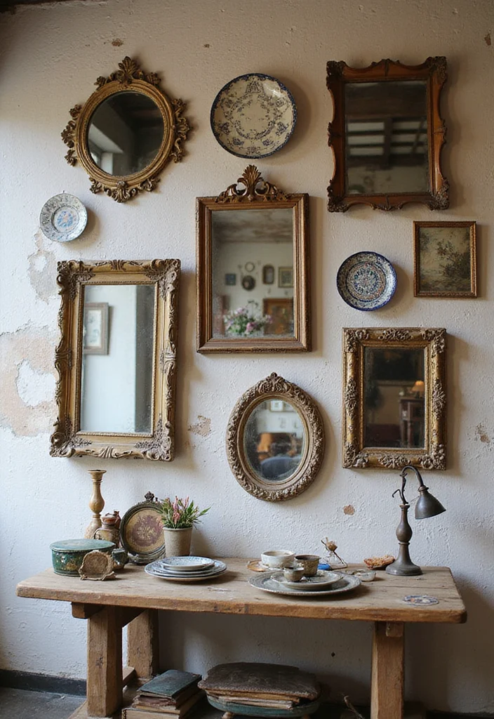 12 Wall Living Room Decor Ideas for Fresh Everyday Style - 5. Vintage Finds