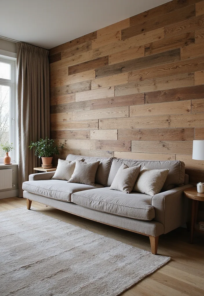 12 Wood Wall Decor Ideas for Natural Warm Texture - 8. Wood Accent Walls