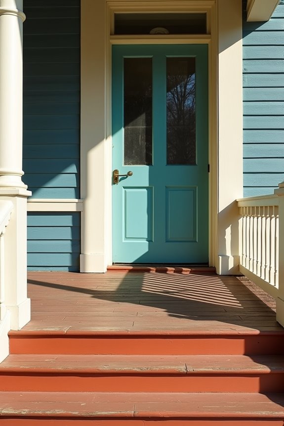 balanced porch color with complementary contrast