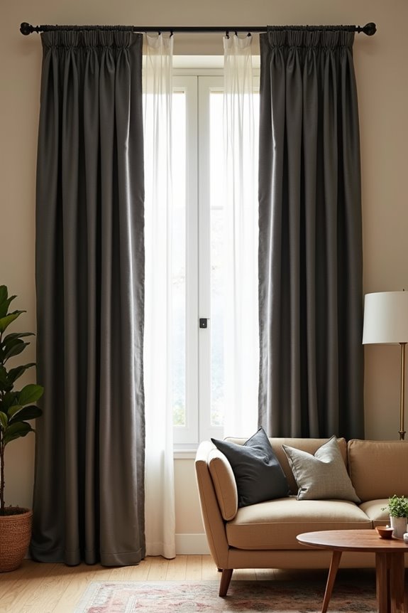 coordinate with furniture colors for harmony