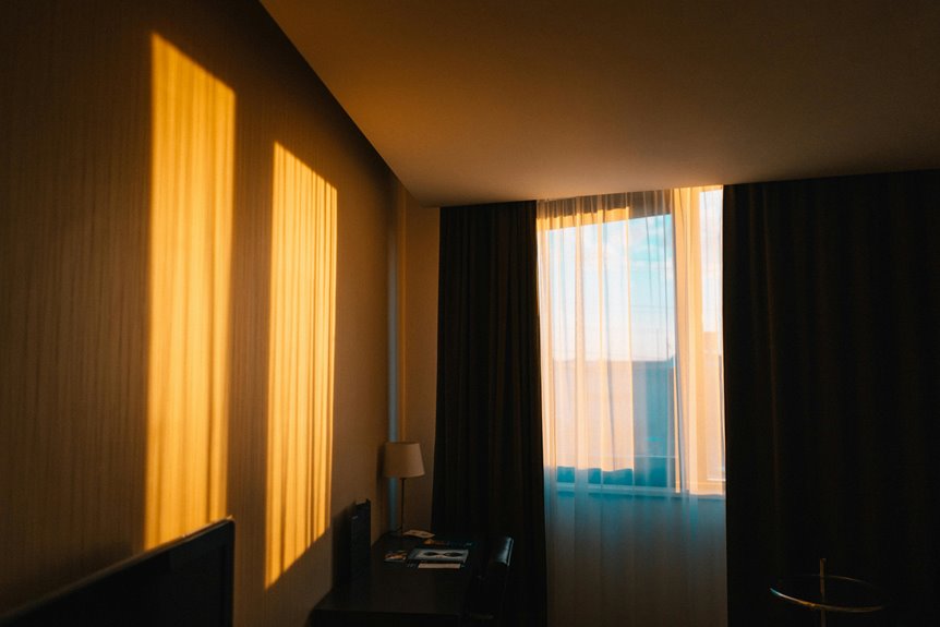curtains should fall precisely