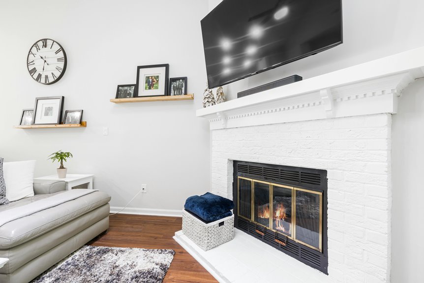 decorative ideas for bare fireplaces