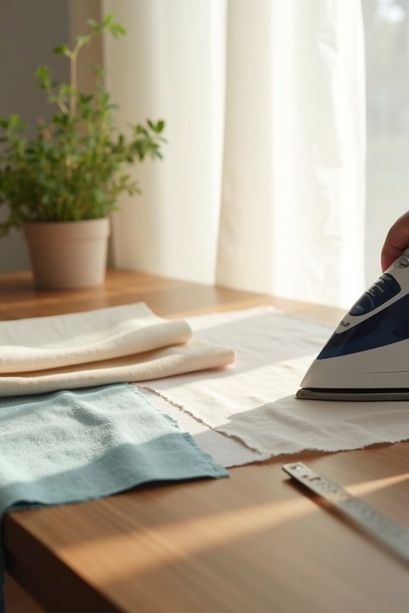 diy hemming with iron on tape