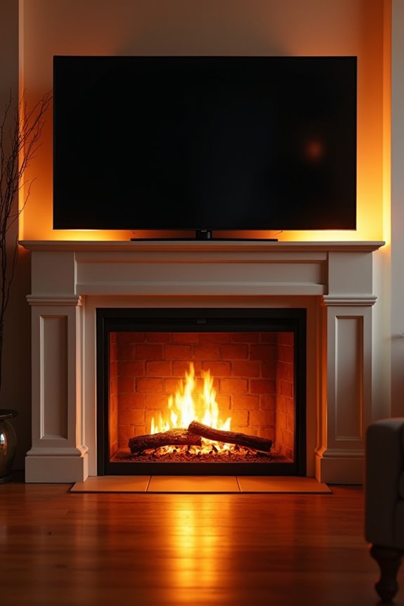 electric fireplaces safer for tvs