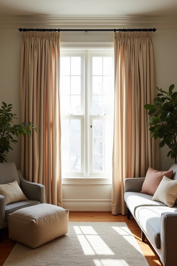 fabric choice alters curtain length decisions