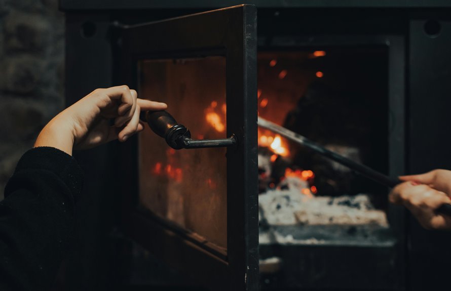 fireplace doors enhance safety efficiency