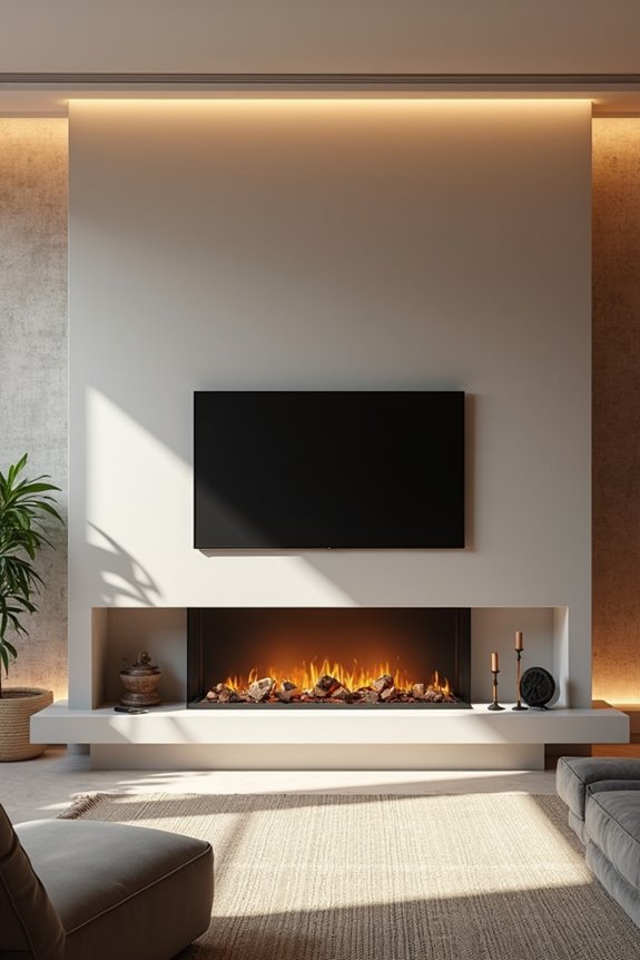 floating shelf or frame tv anchor