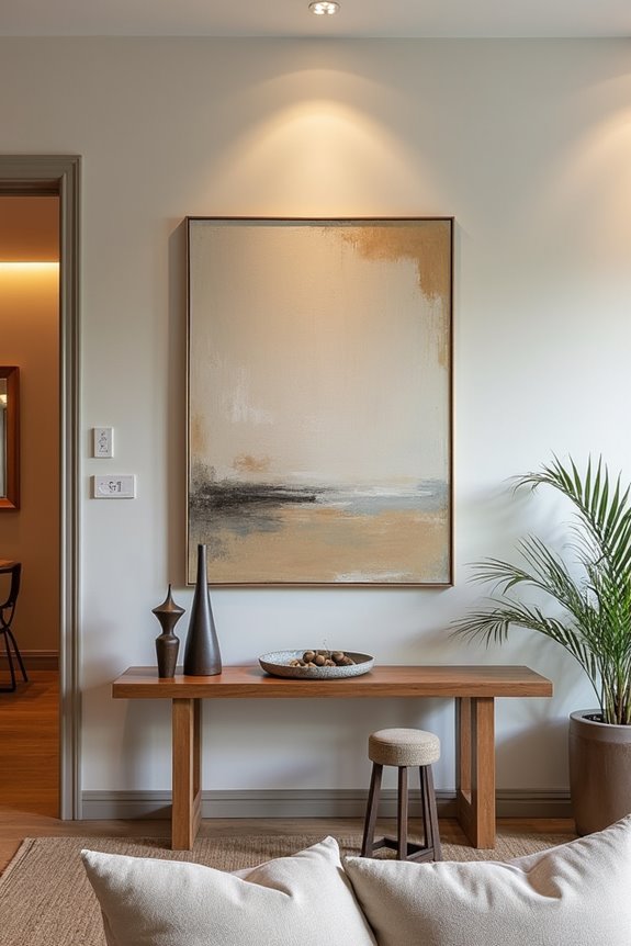large walls deliberate styling lighting